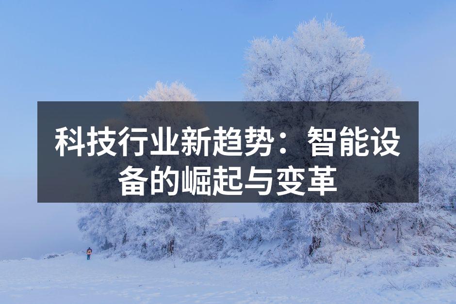 智能家居设备的便捷生活